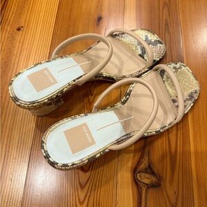 Coconuts by Matisse Snakeskin Wedge Sandals